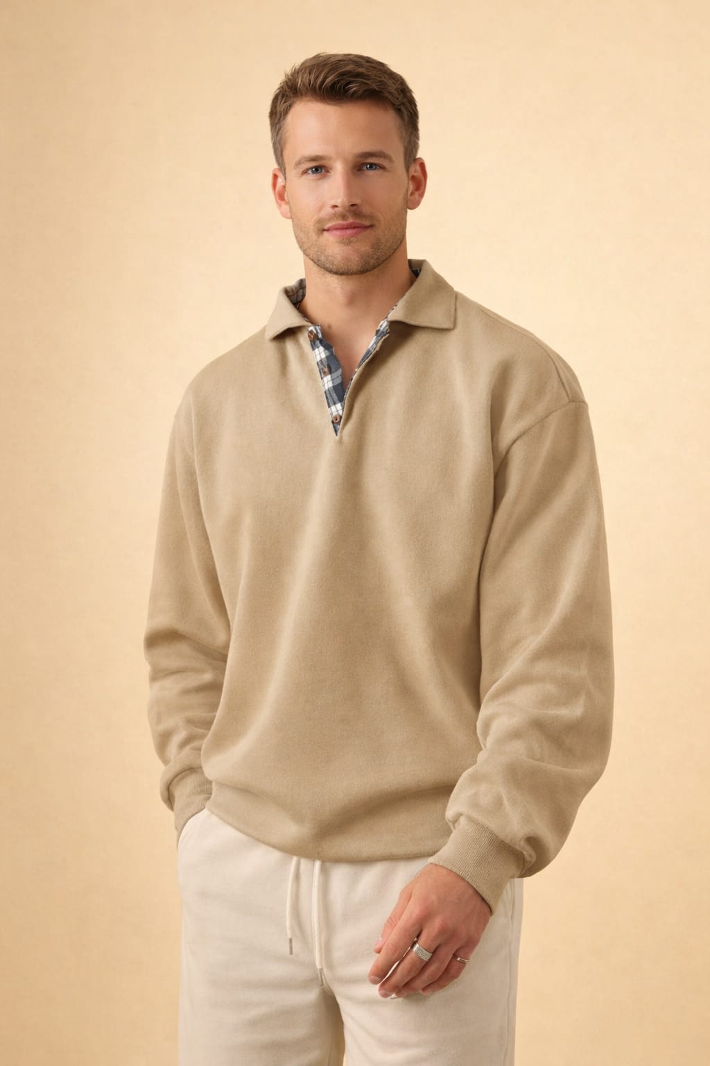 Ives Long Sleeve Knit Polo_9
