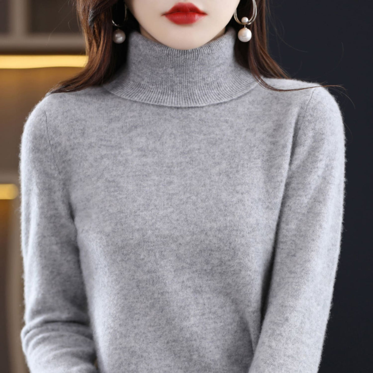 Alessandra Cashmere Turtleneck Sweater_10