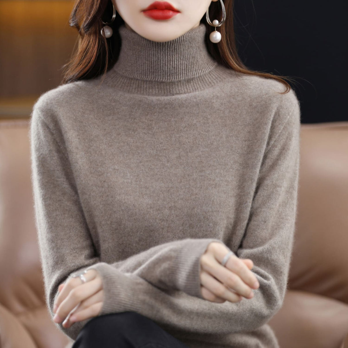 Alessandra Cashmere Turtleneck Sweater_13