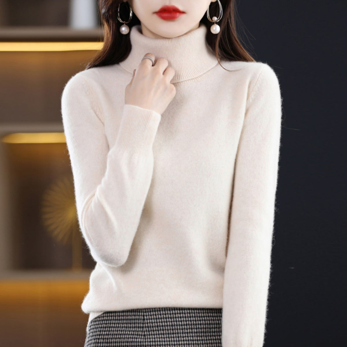 Alessandra Cashmere Turtleneck Sweater_14