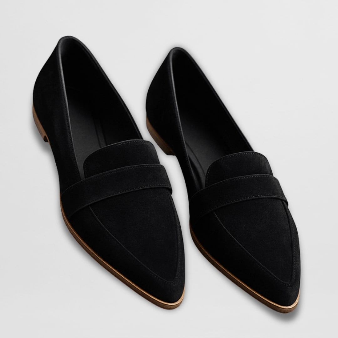 Giacinta Pointed Toe Suede Loafers_3