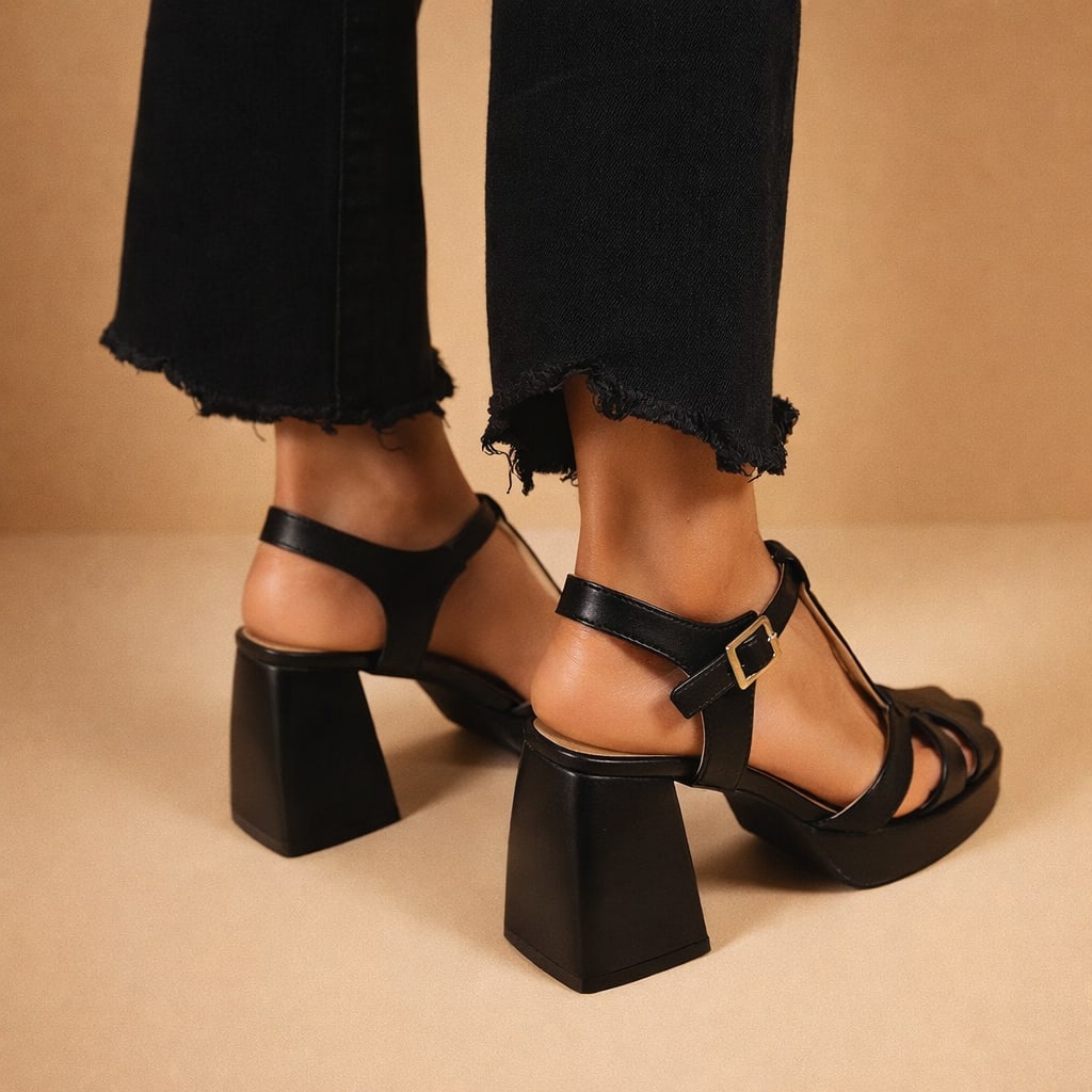 Mariana Woven Leather Block Heel Sandals_6