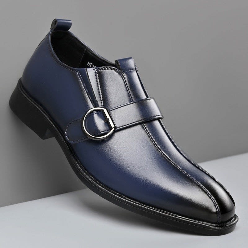 Gerald Faux Leather Monk Strap Dress Shoes_2