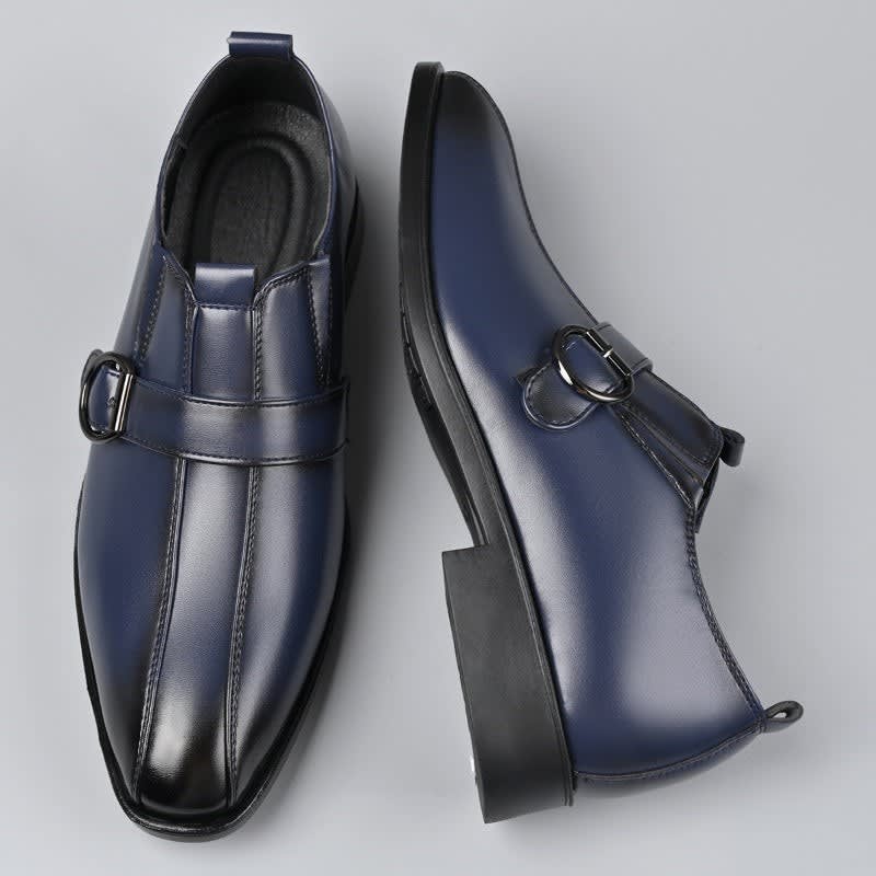 Gerald Faux Leather Monk Strap Dress Shoes_4