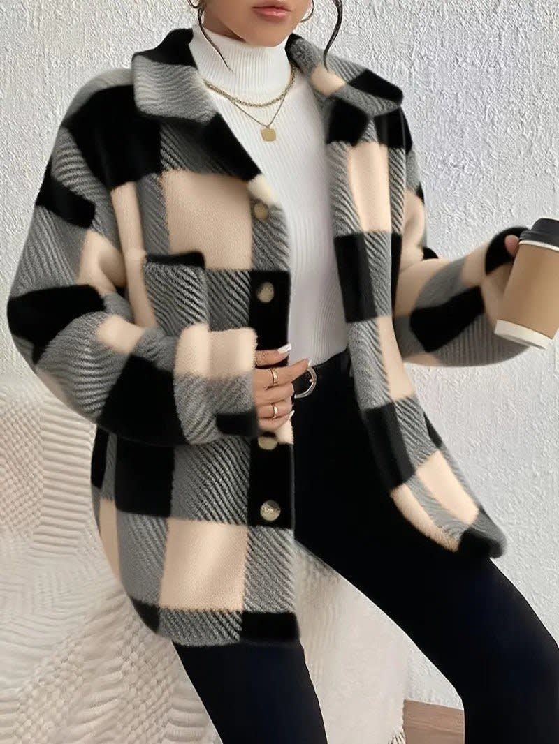Mirella Plaid Sherpa Shacket_13