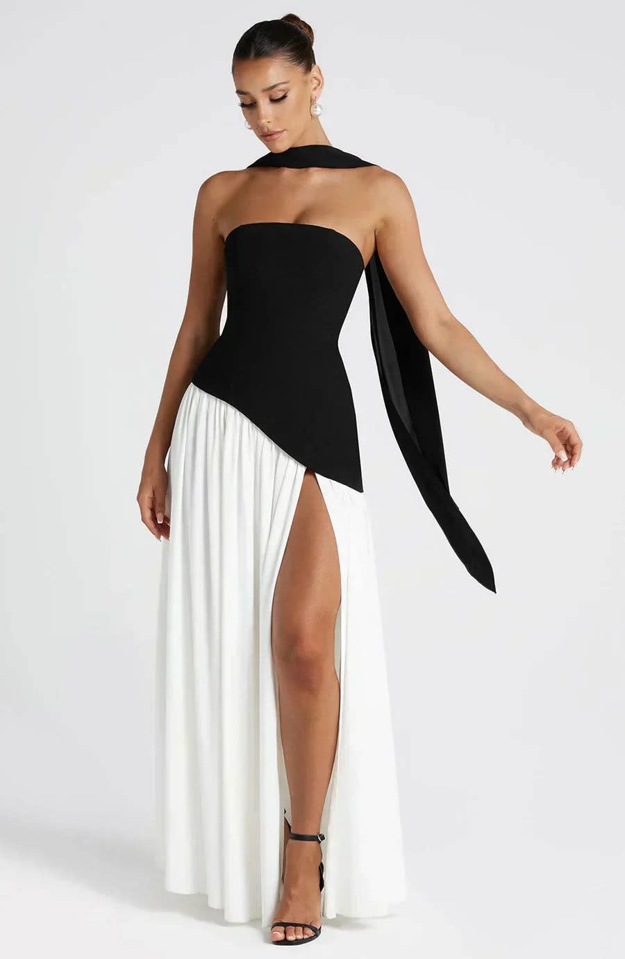Rhea Halter Neck Wedding Guest Maxi Dress_5
