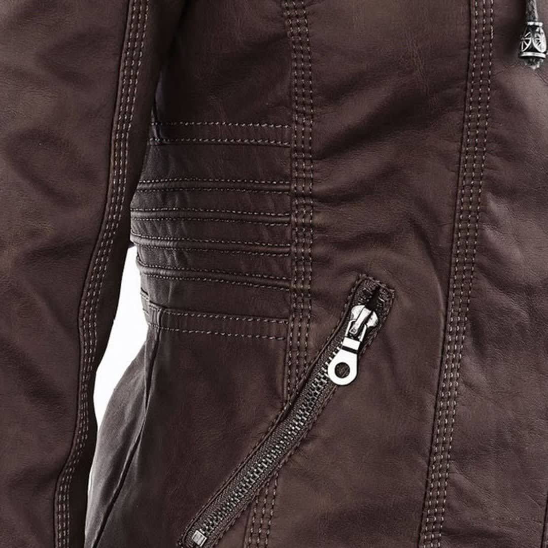 Madison Faux Leather Hooded Jacket_21