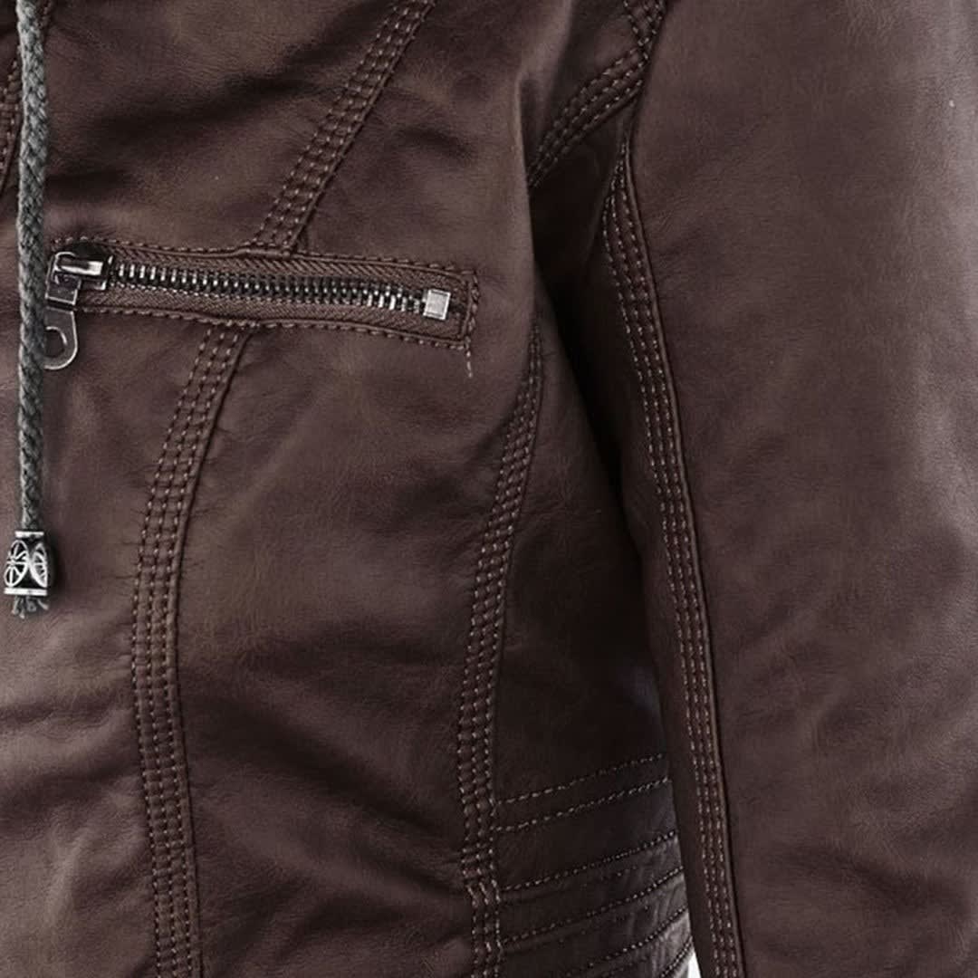 Madison Faux Leather Hooded Jacket_22