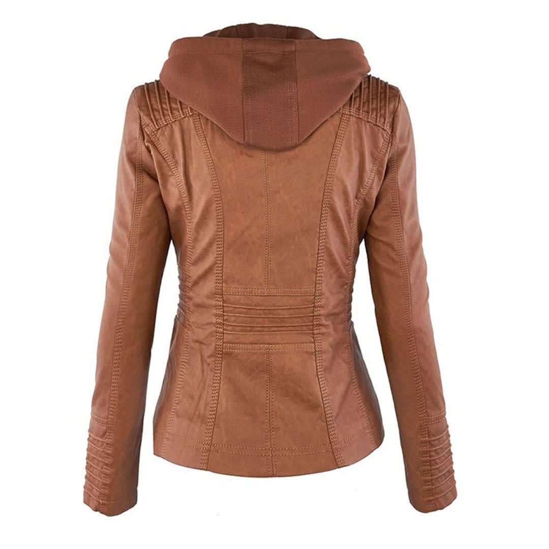 Madison Faux Leather Hooded Jacket_9