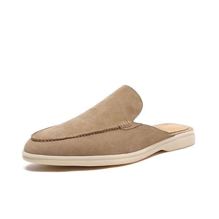 Alejandro Backless Suede Look Loafers_3