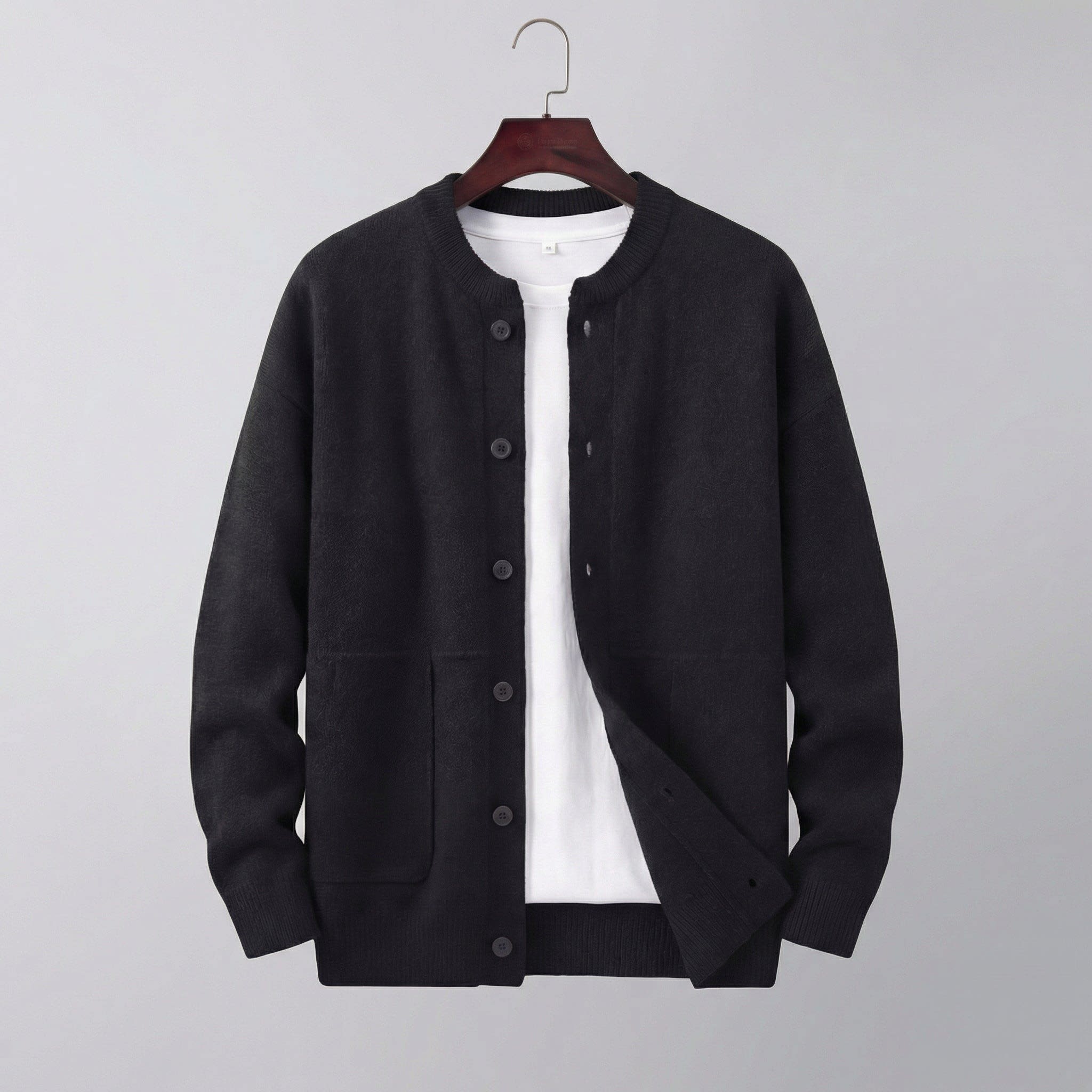 Levi Crew Neck Button Front Cardigan_6
