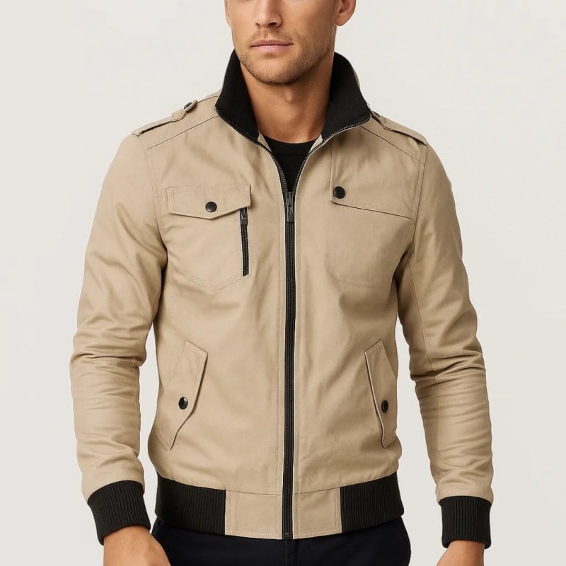 Anton Zip Up Utility Bomber Jacket_1