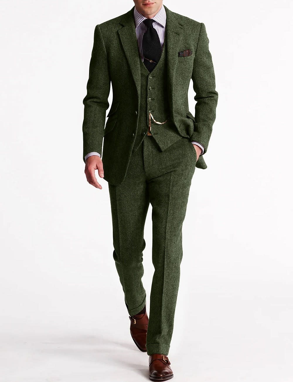Derek Herringbone Tweed Three Piece Suit_3