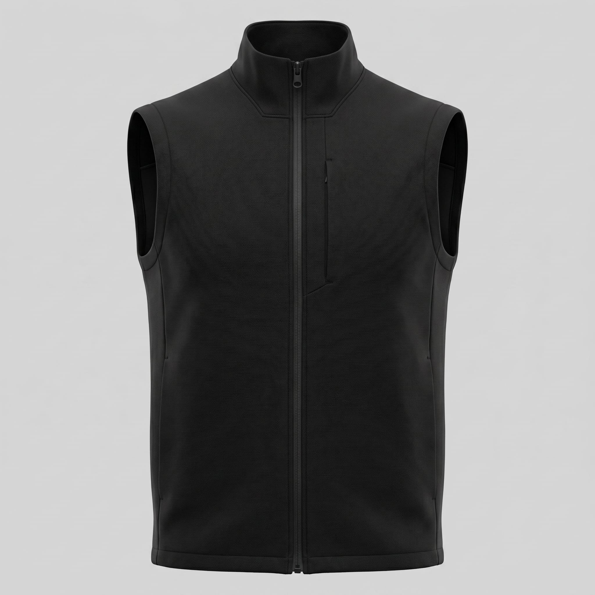 Jonah Textured Full Zip Vest_2