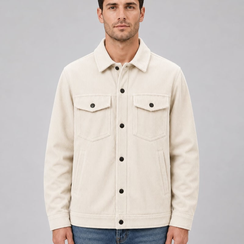 Soren Corduroy Button Up Overshirt_1