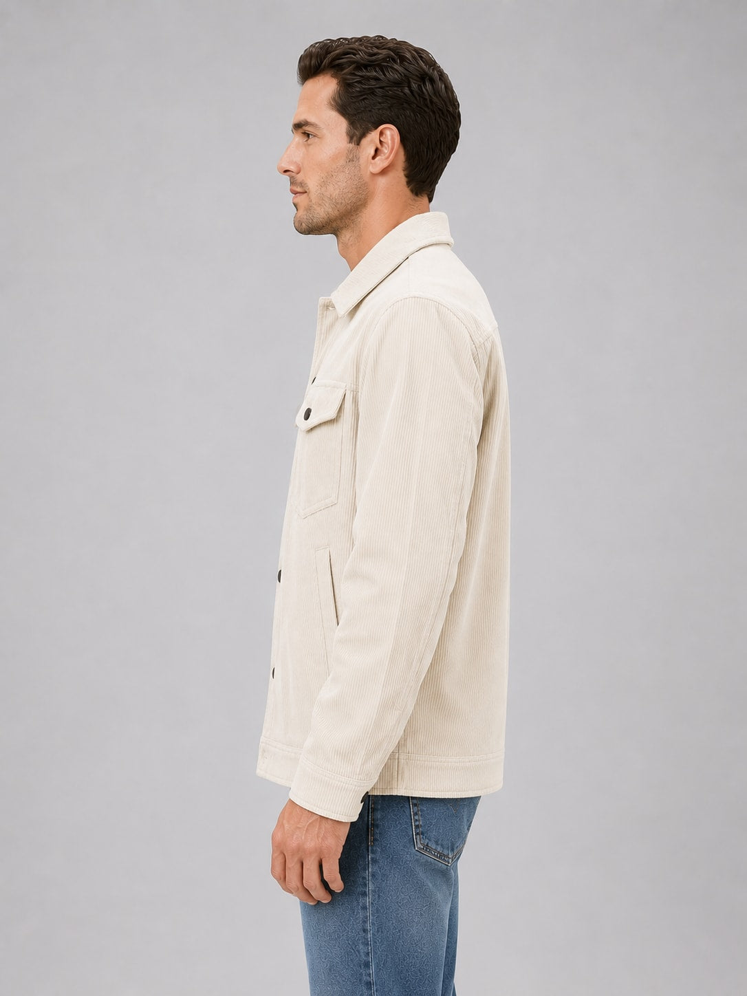 Soren Corduroy Button Up Overshirt_4