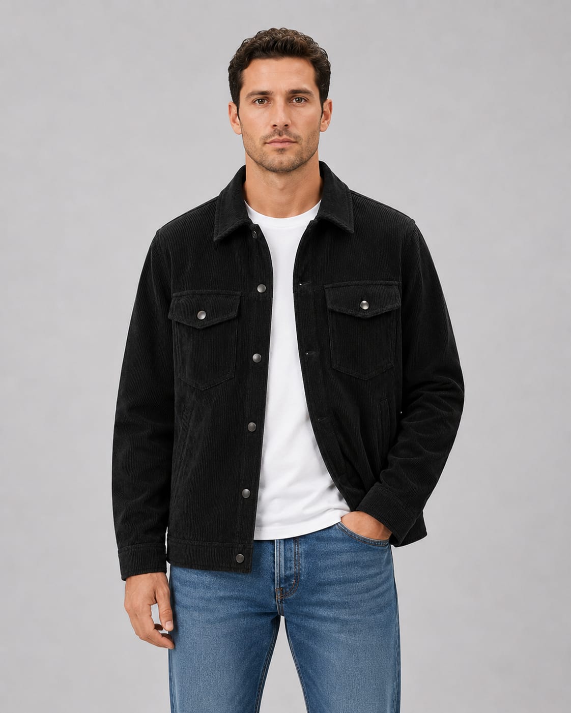 Soren Corduroy Button Up Overshirt_5