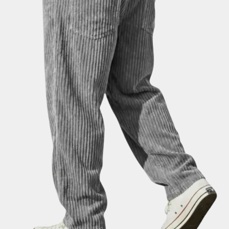 Roberto Corduroy Straight Leg Trousers_1