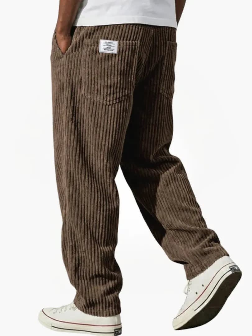 Roberto Corduroy Straight Leg Trousers_10