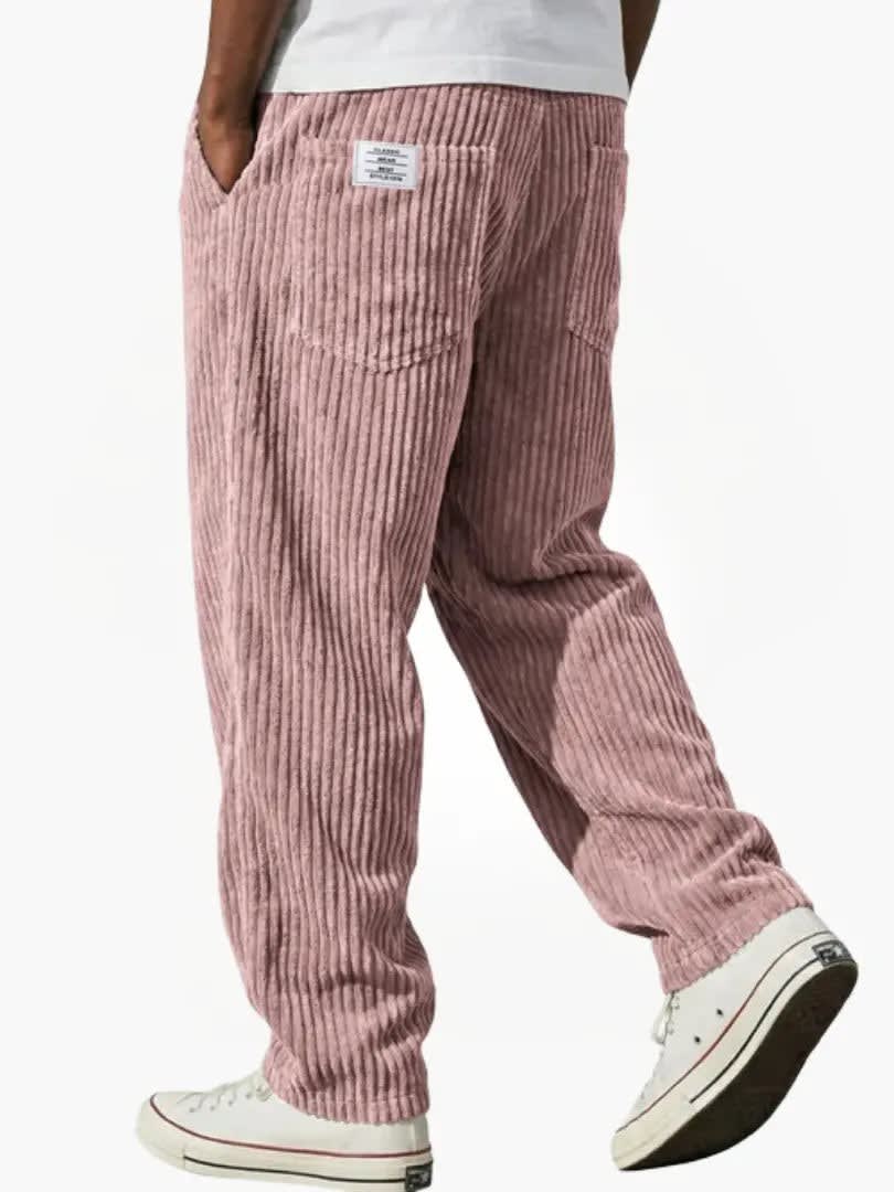 Roberto Corduroy Straight Leg Trousers_12
