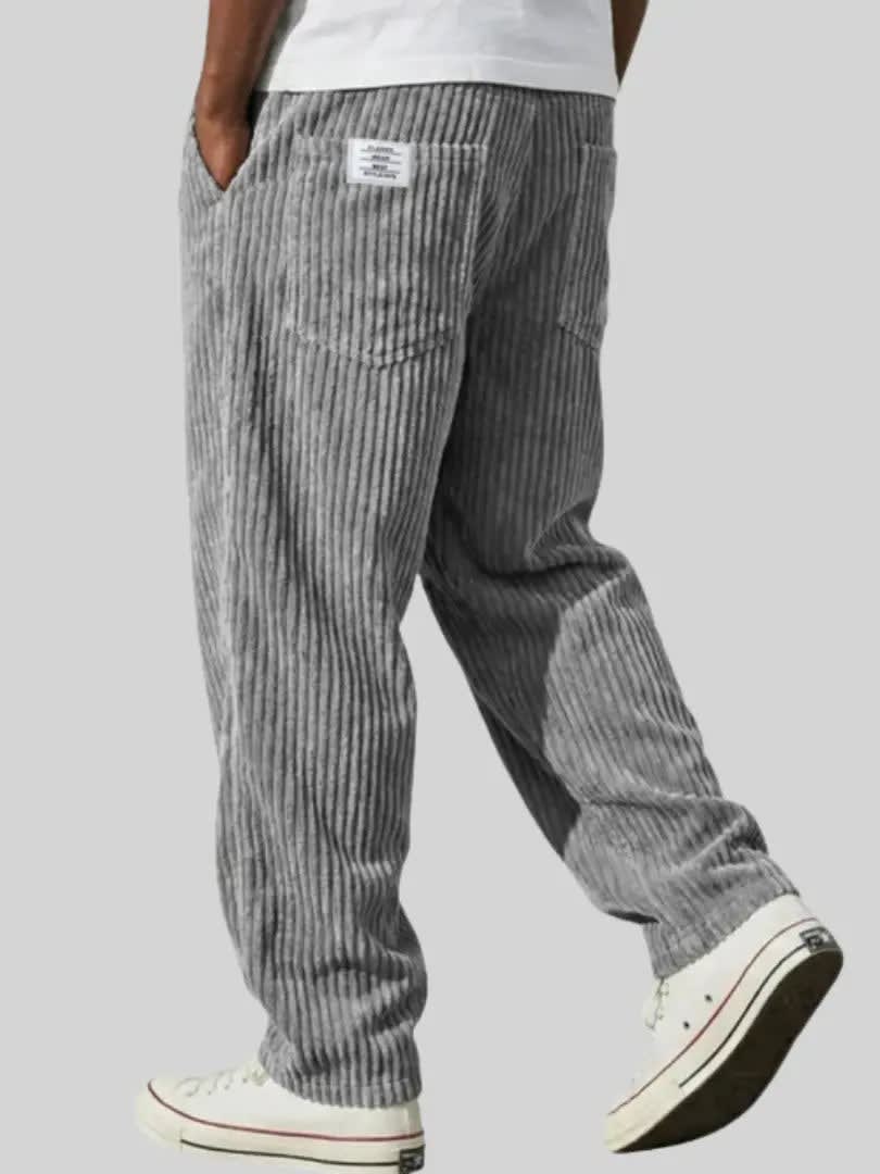 Roberto Corduroy Straight Leg Trousers_2