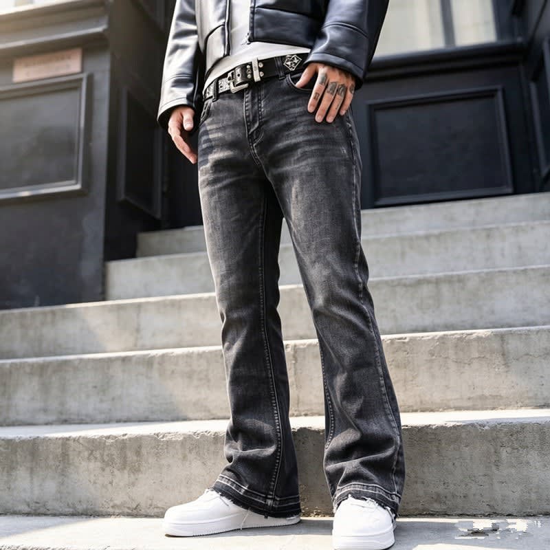 Rafael Loose Fit Retro Flared Jeans_7