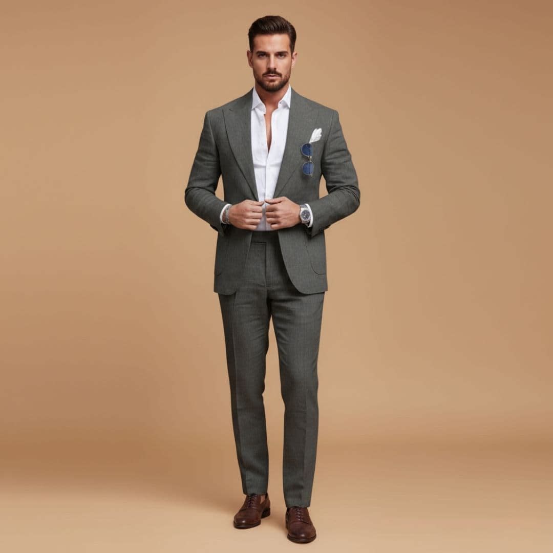 Ernest Notch Lapel Two Piece Suit_6