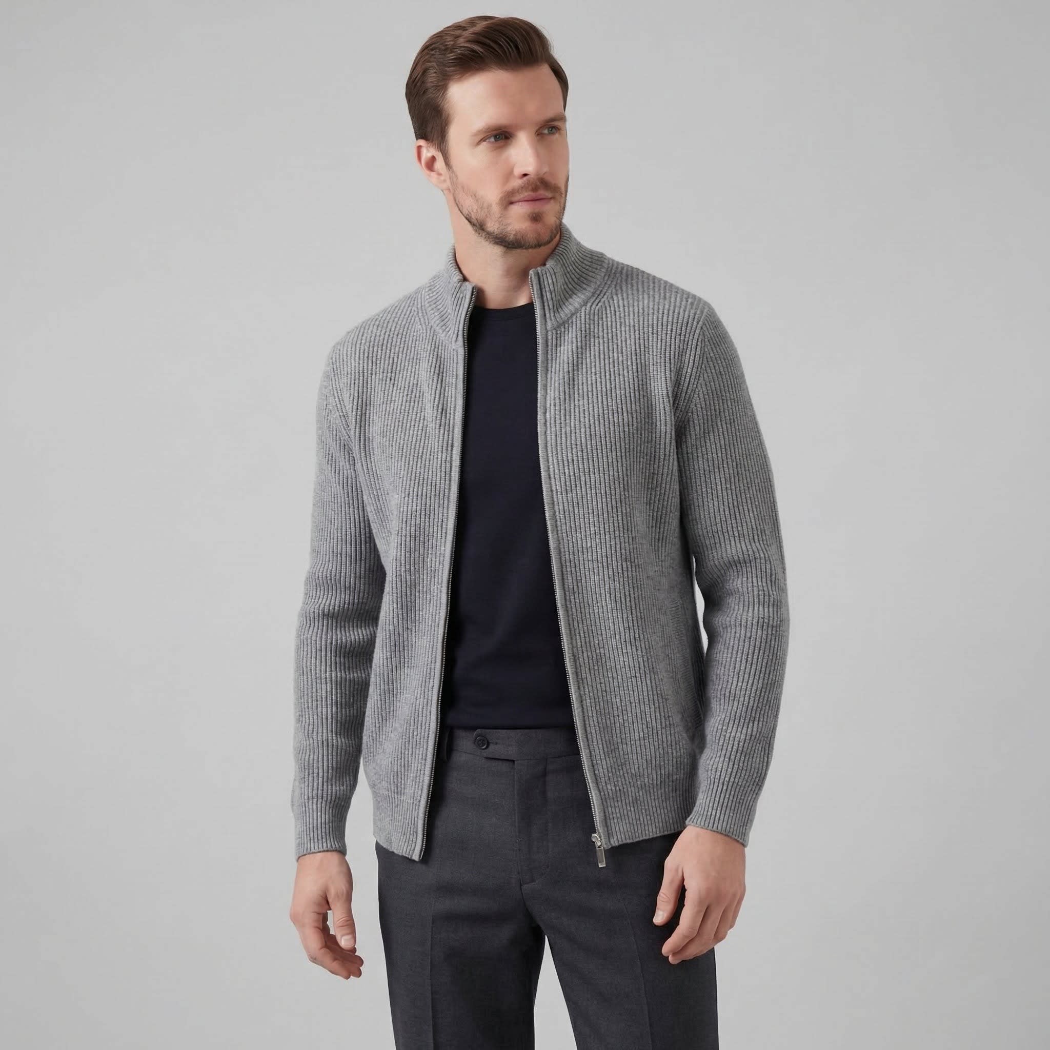 Parker Ribbed Zip Up Cardigan_11