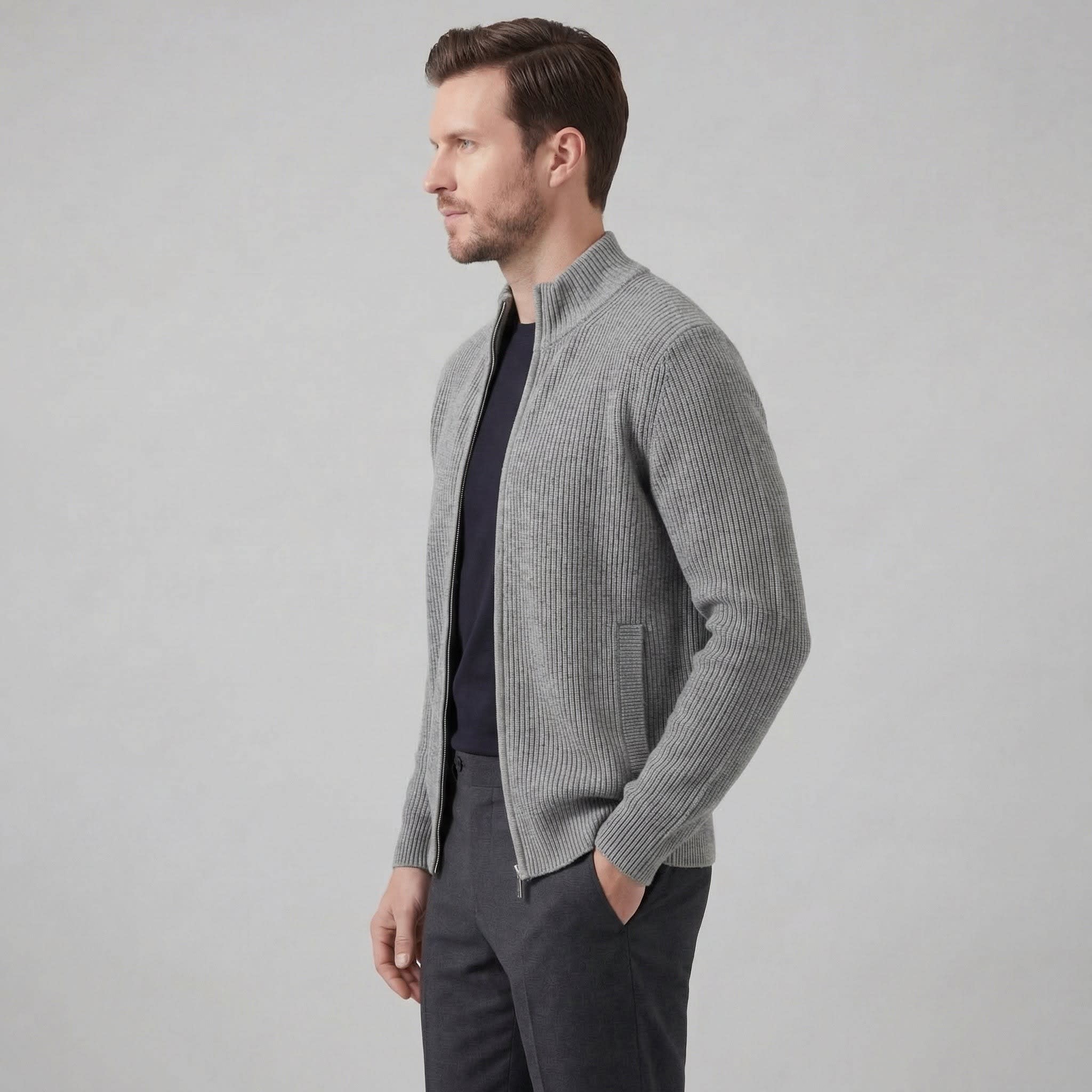 Parker Ribbed Zip Up Cardigan_12