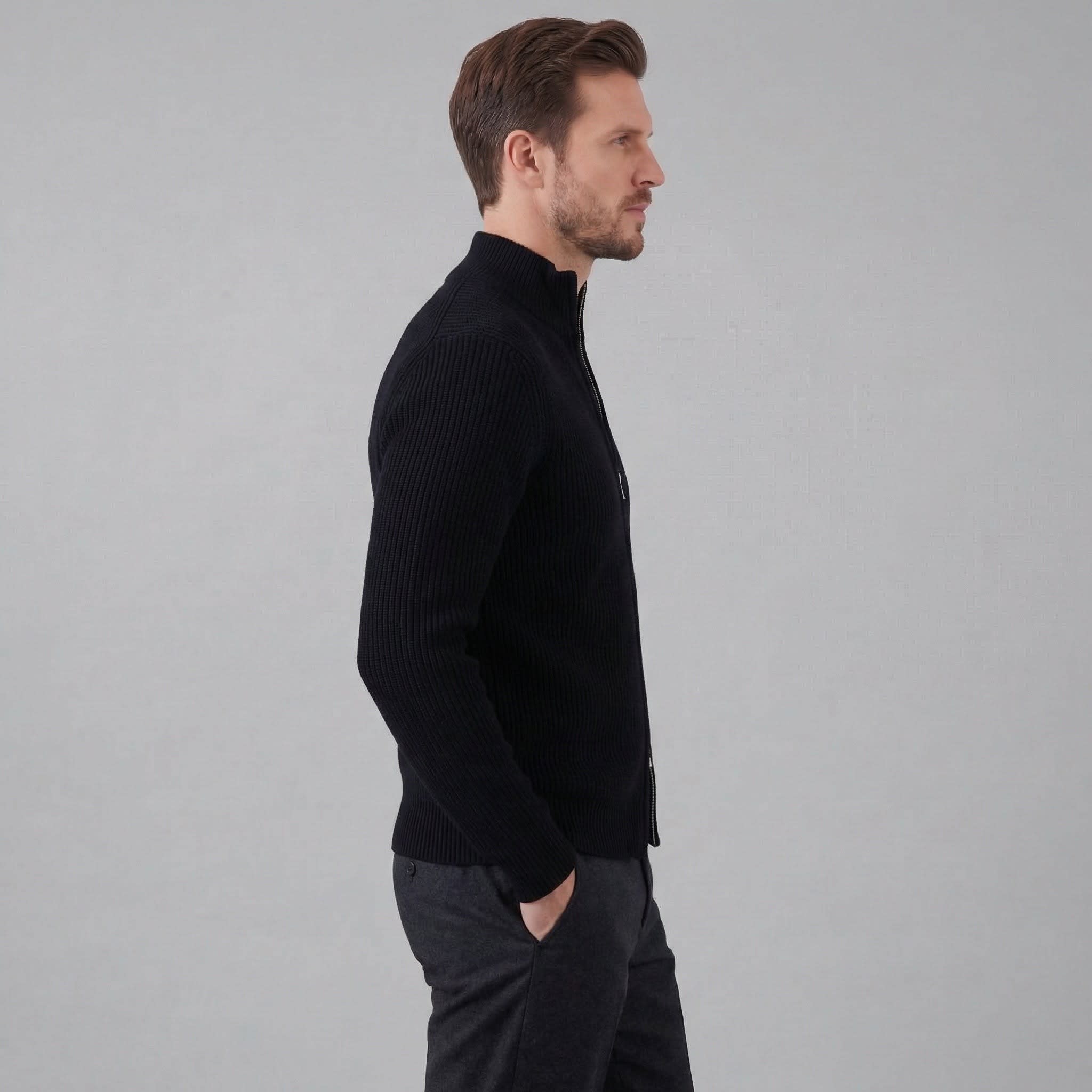 Parker Ribbed Zip Up Cardigan_7