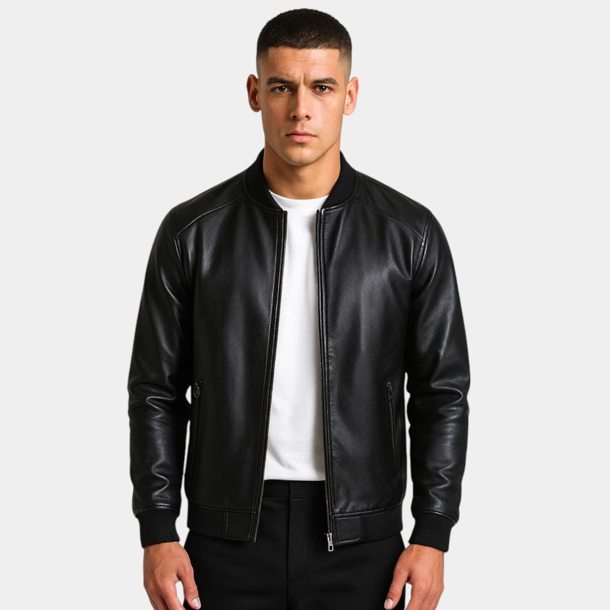 Omar Slim Fit Leather Jacket_3