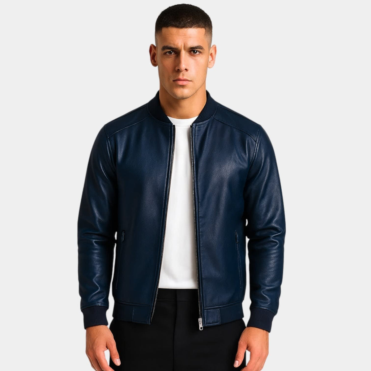 Omar Slim Fit Leather Jacket_5