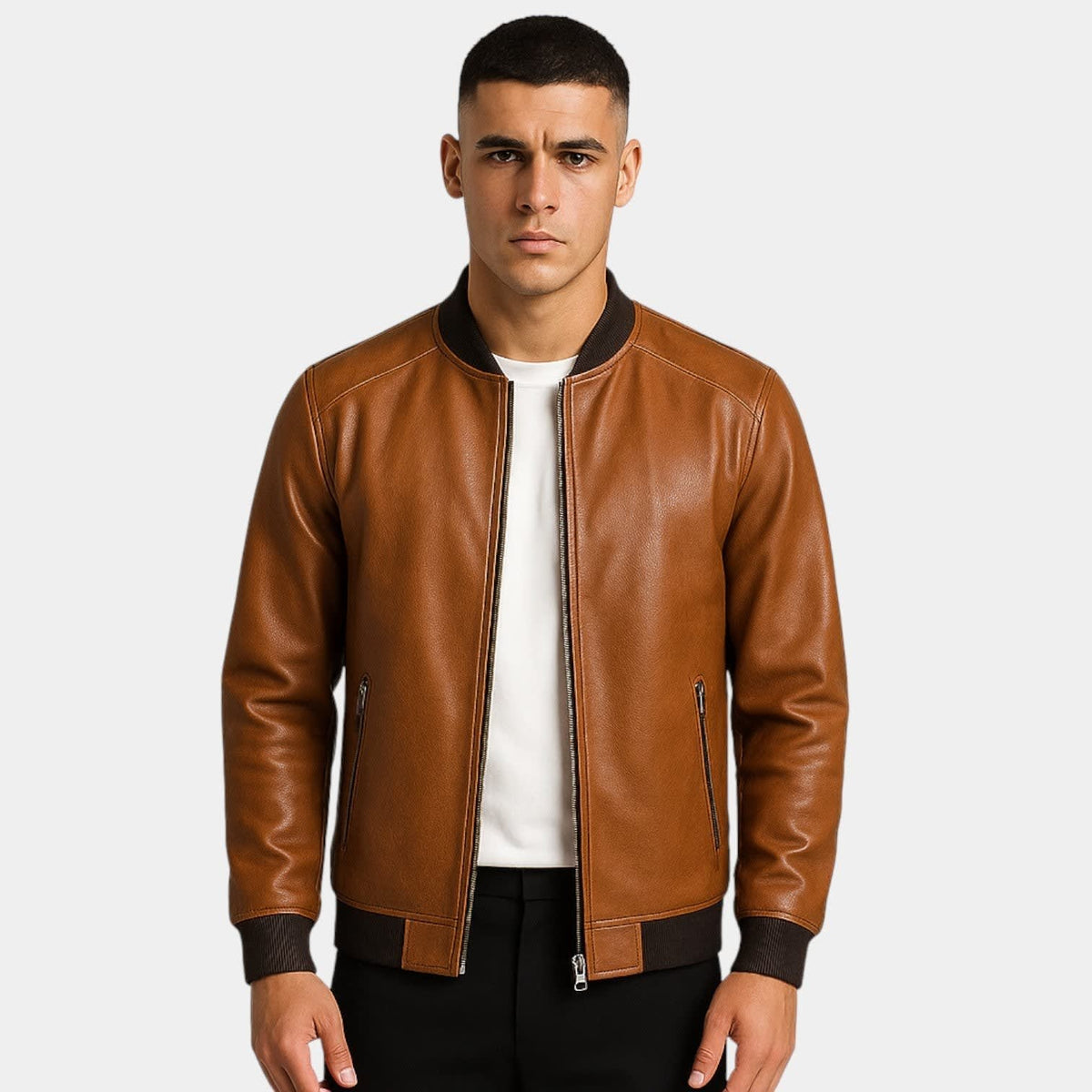 Omar Slim Fit Leather Jacket_6