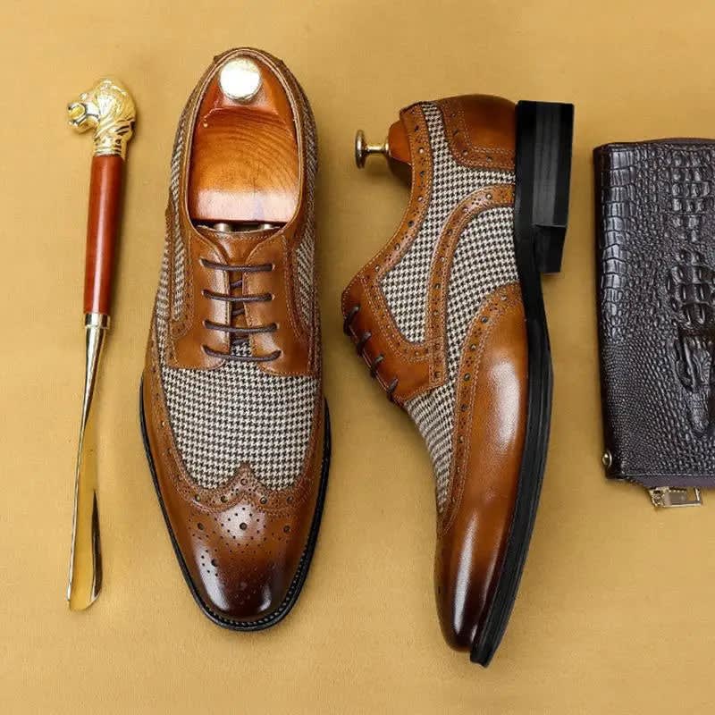 Reginald Leather Brogue Oxford Shoes_5