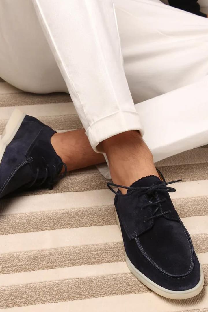 Alan Suede Look Lace Up Loafers_2
