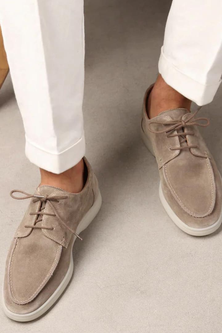 Alan Suede Look Lace Up Loafers_5