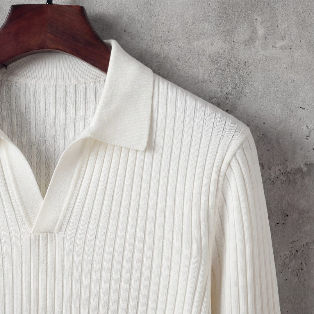 Shepherd Ribbed Long Sleeve Polo_4