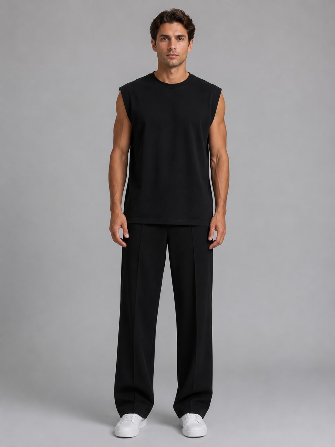Emil Sleeveless Wide Leg Two Piece Set_6