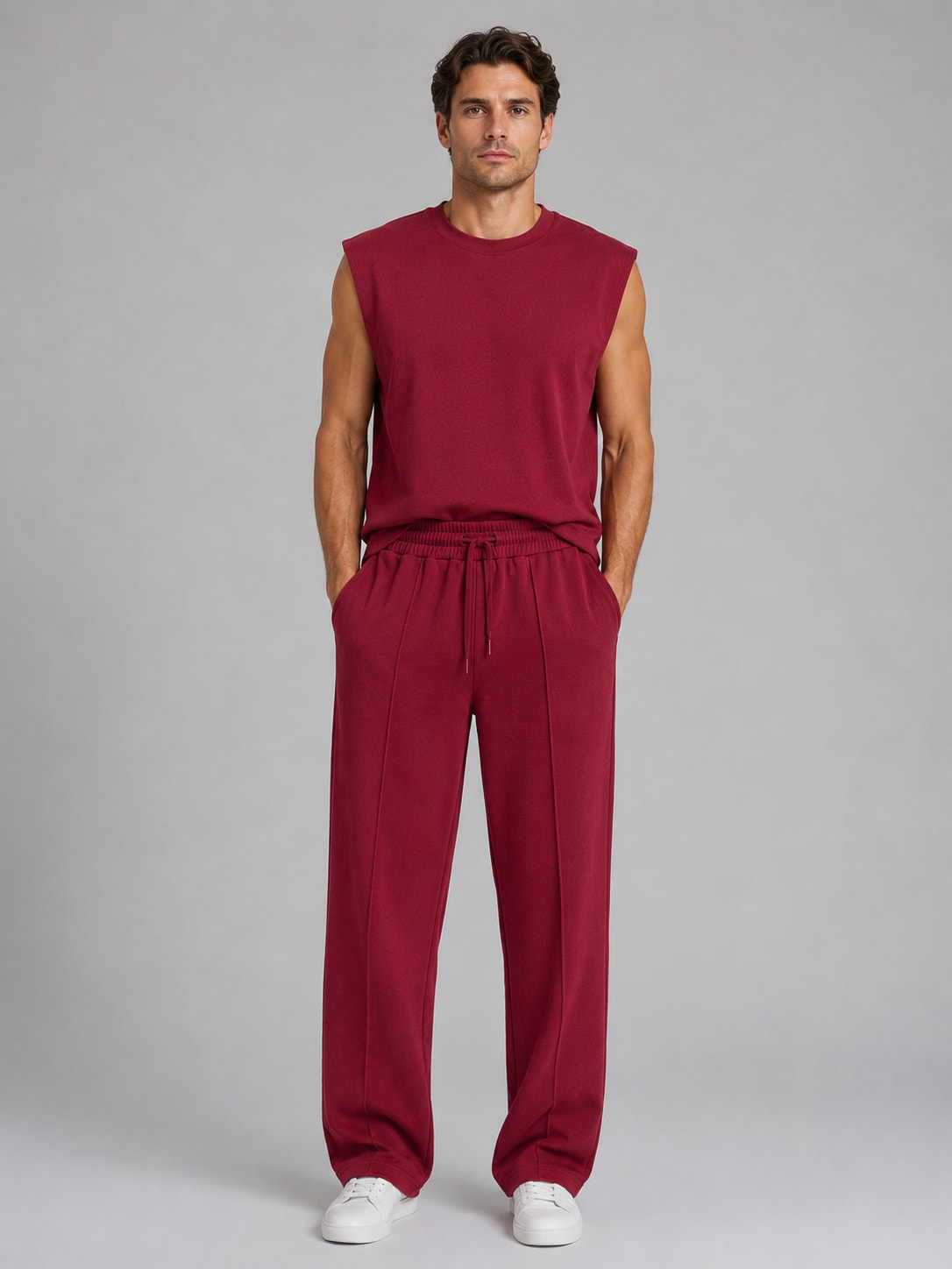 Emil Sleeveless Wide Leg Two Piece Set_7
