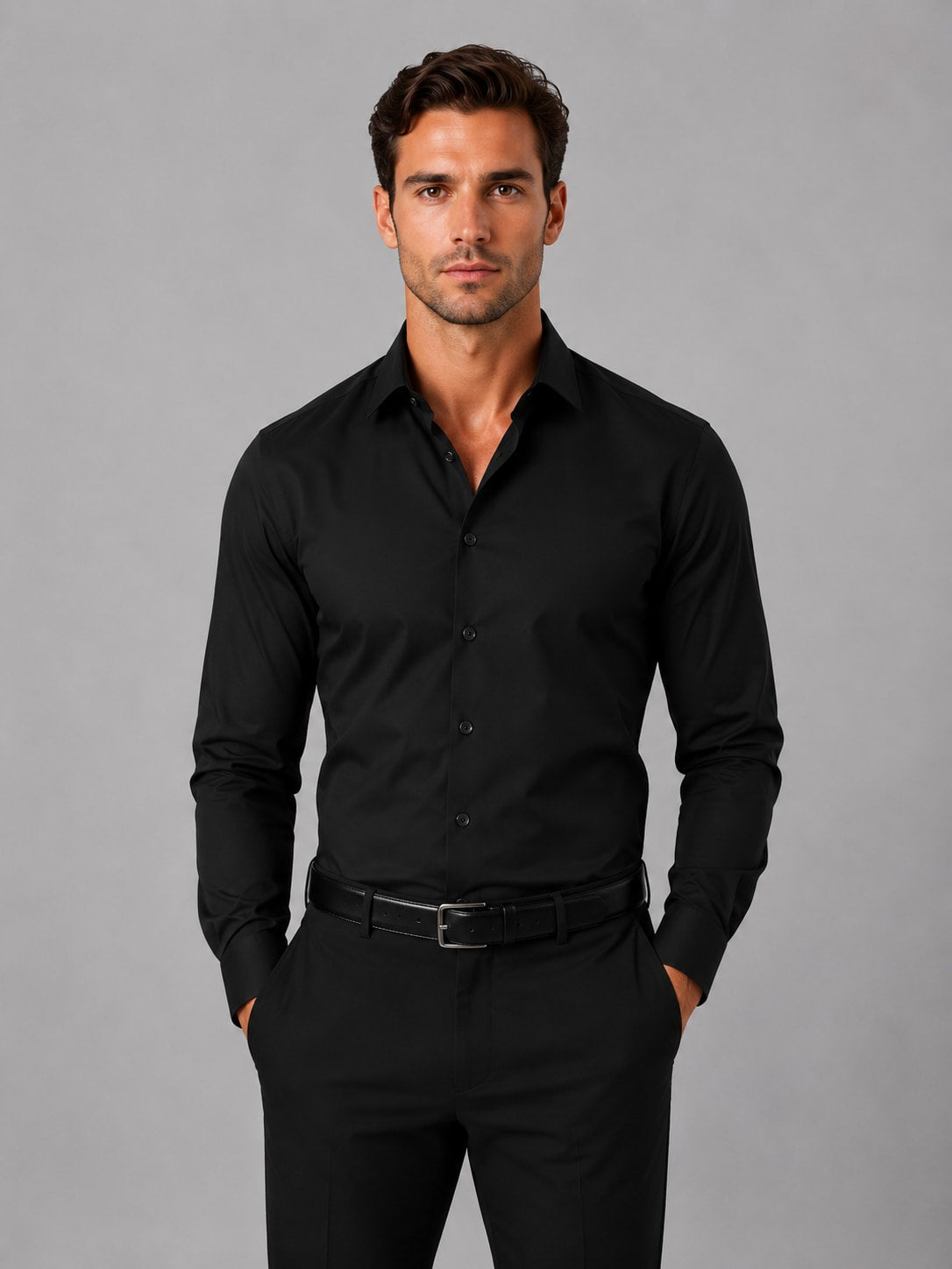 Elliot Slim Fit Long Sleeve Formal Shirt_5