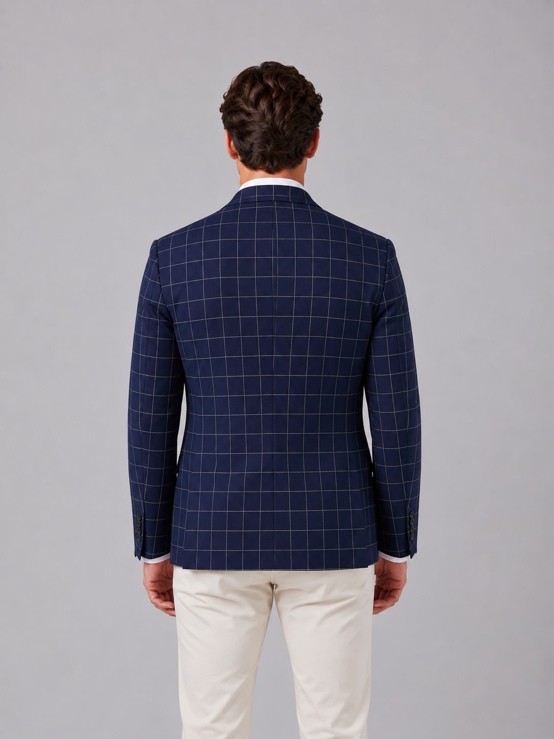 Anders Tailored Windowpane Check Blazer_7