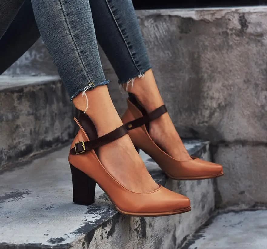 Katinka Two Tone Ankle Strap Pumps_3