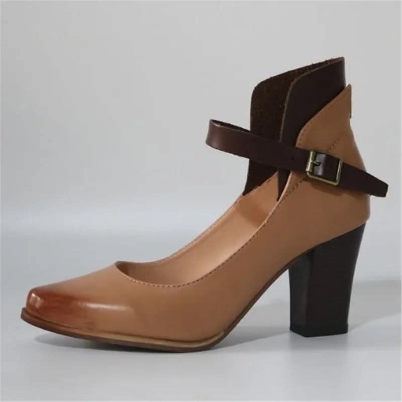 Katinka Two Tone Ankle Strap Pumps_9