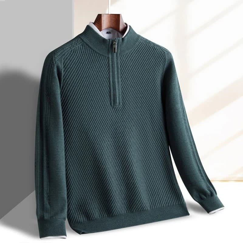 Kellan Ribbed Quarter Zip Sweater_3