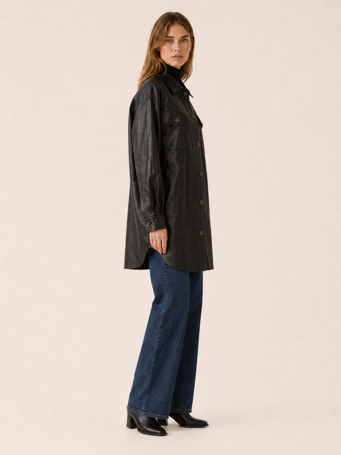 Beatrix Oversized Longline Faux Leather Shirt Jacket_2
