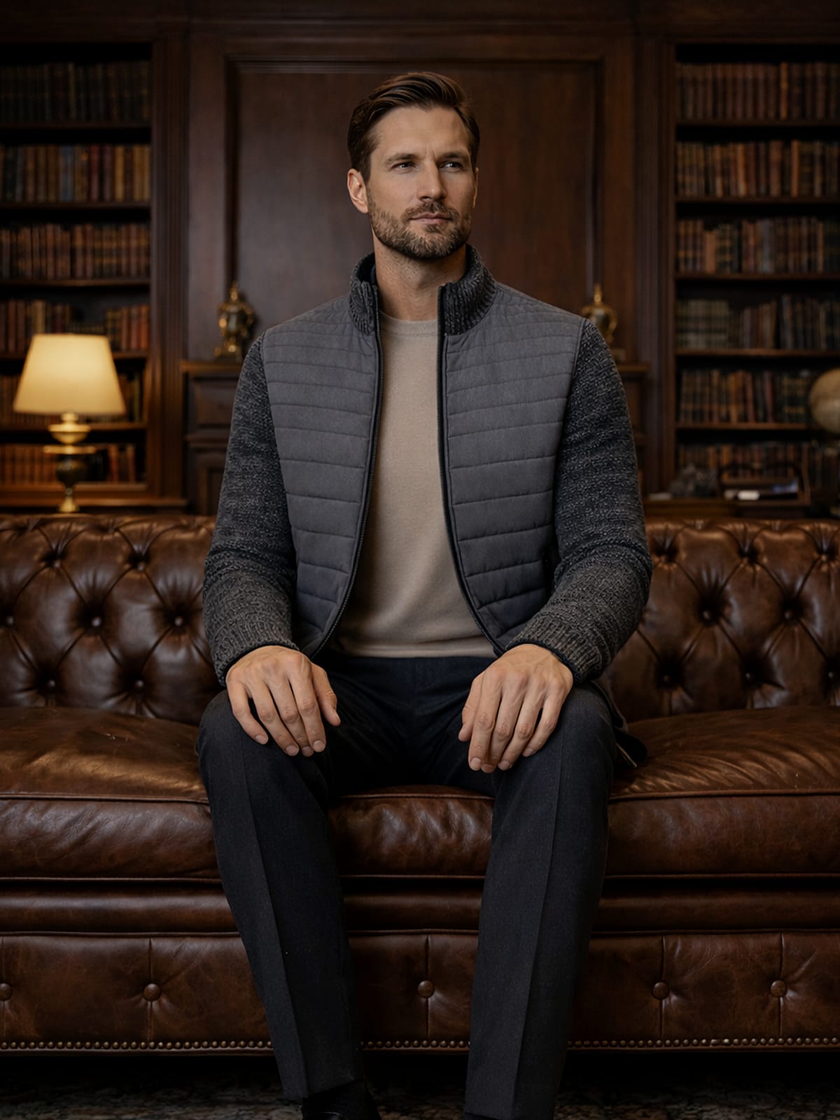 Corey Quilted Knit Sleeve Jacket_6