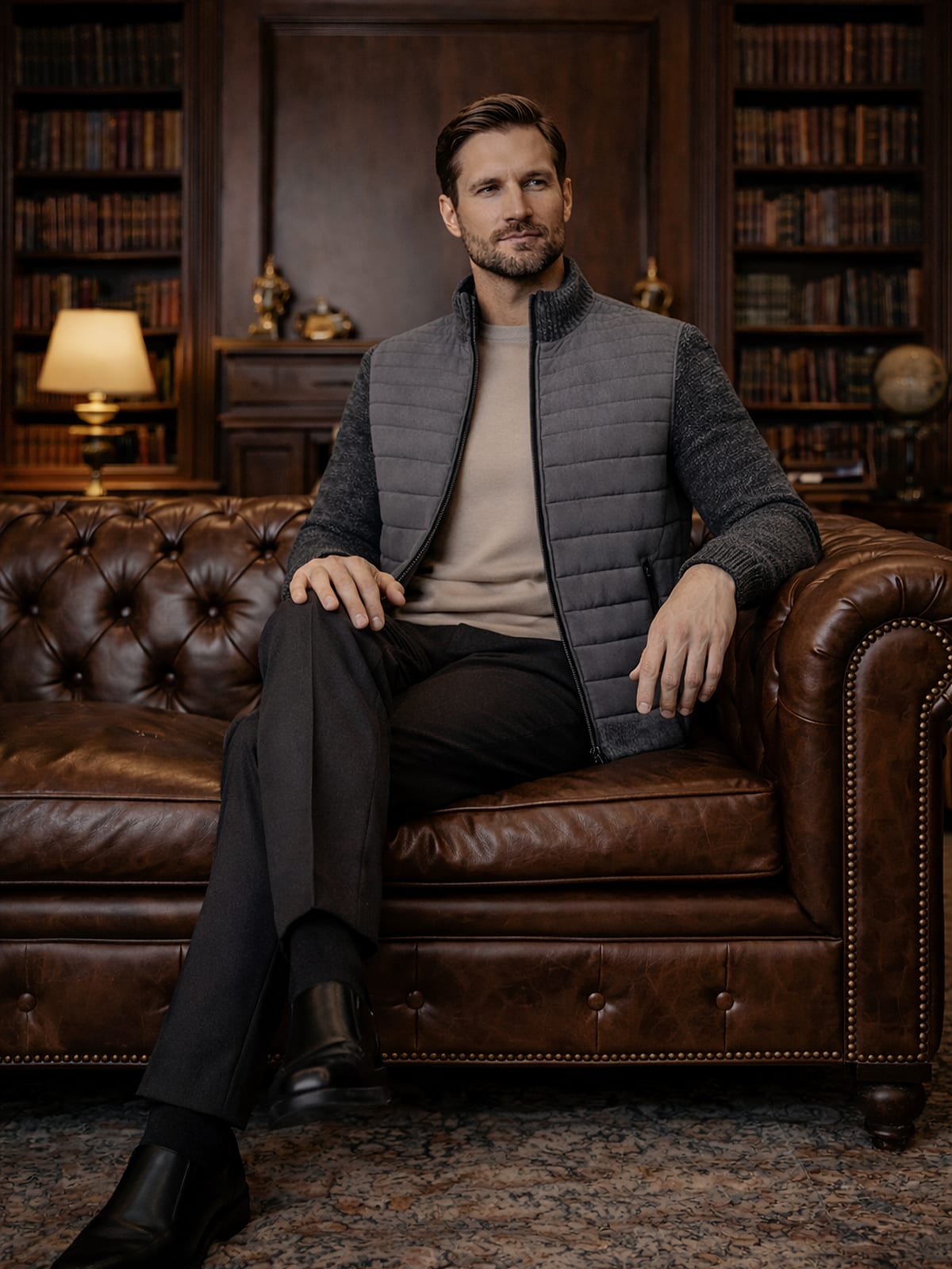 Corey Quilted Knit Sleeve Jacket_7