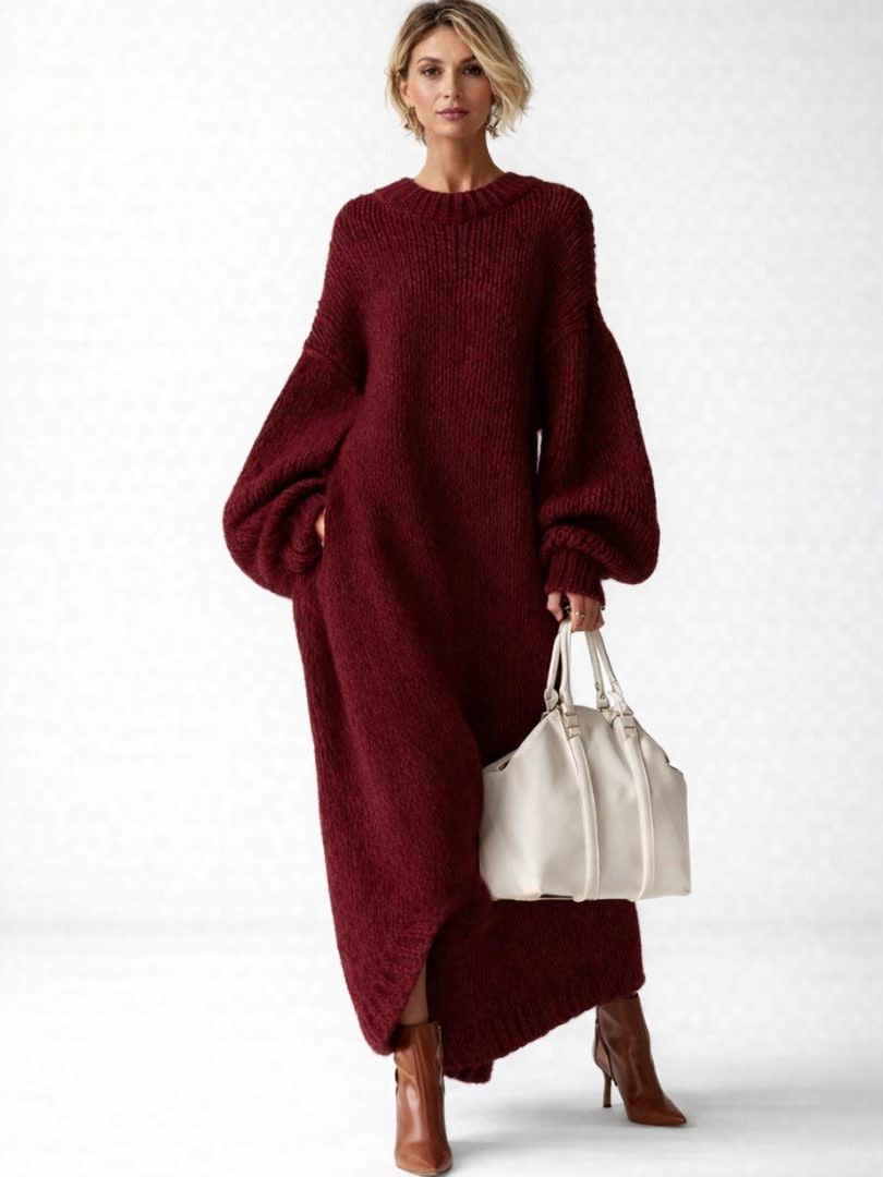 Chiara Chunky Knit Maxi Sweater Dress_6