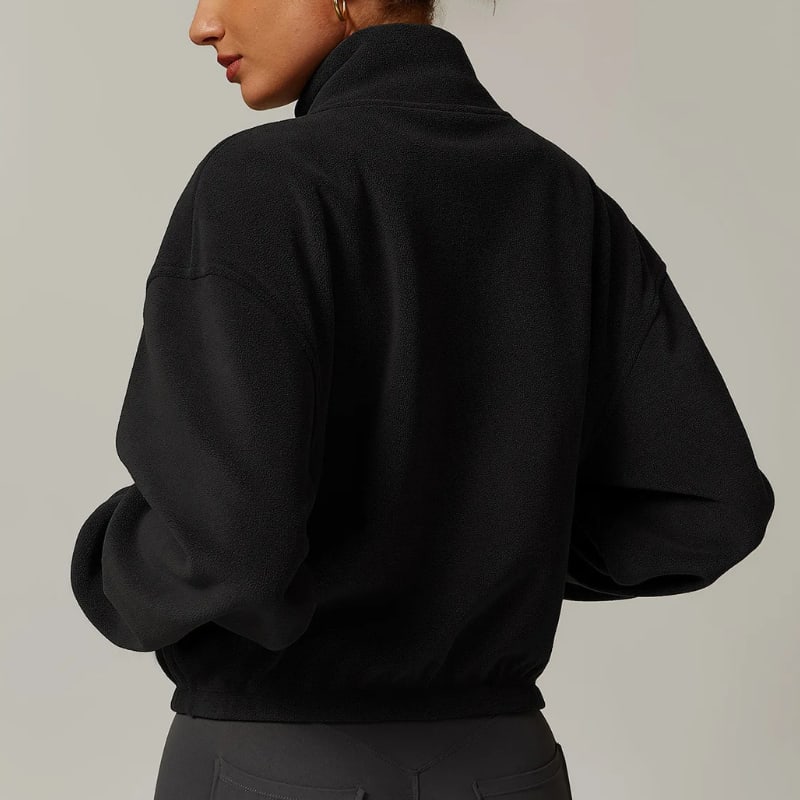 Marley Cropped Zip Up Fleece Jacket_15