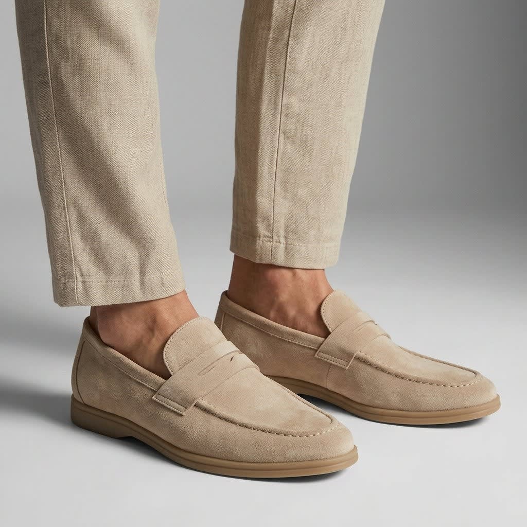 Marco Suede Penny Loafers_4
